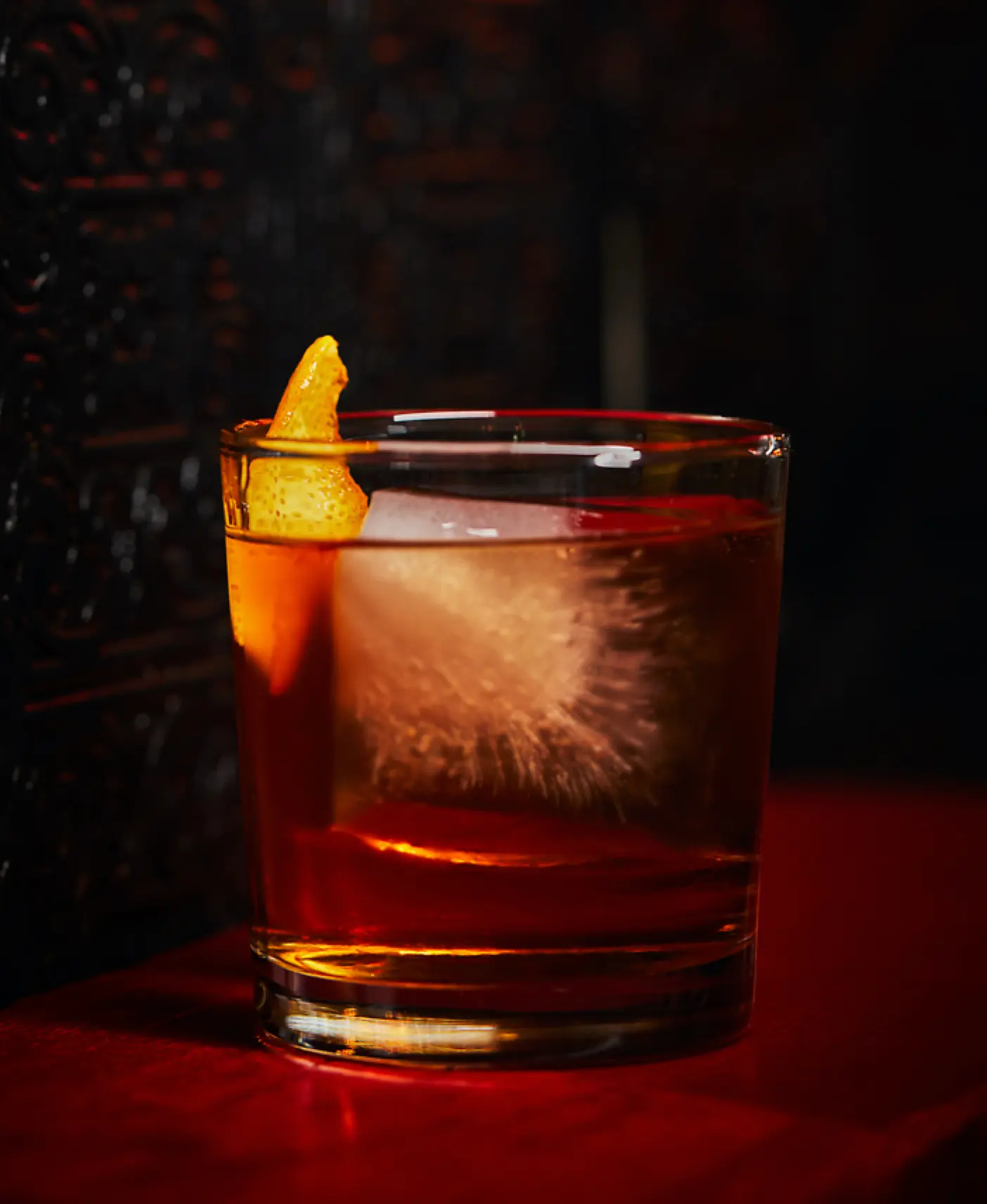Canadian Old Fashioned Cocktail made with Pendleton Midnight Whisky