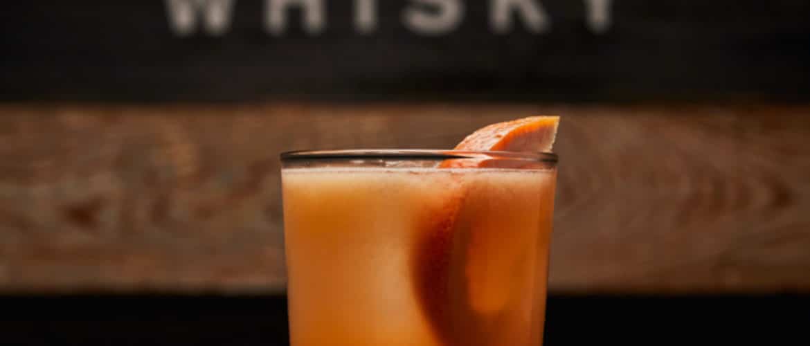 Grapefruit Cocktail made with Pendleton Midnight Whisky