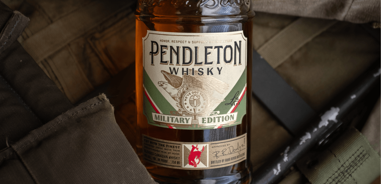 Pendleton Whisky 2023 Military Edition Bottle