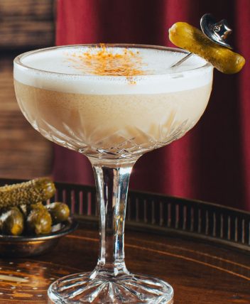 Pickle Juice Whiskey Sour
